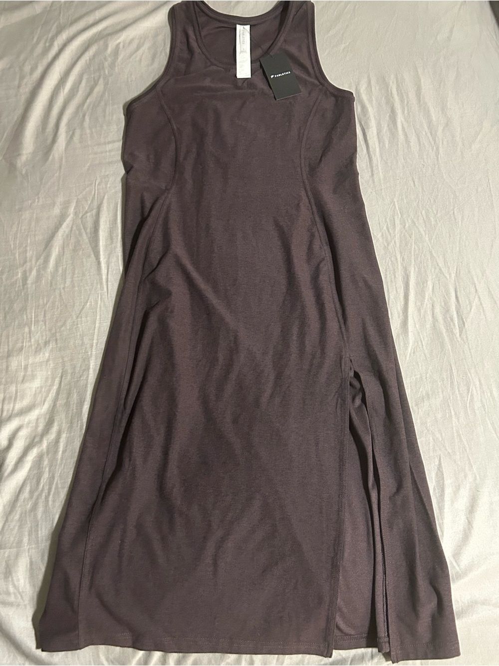 Fabletics Tank Midi Dress in Deep Plum Size S